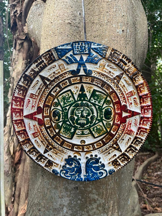 Talavera Aztec Calendar (includes post)